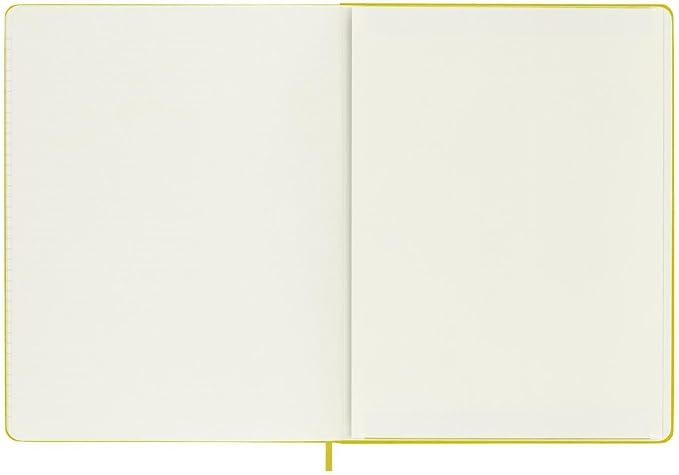 Moleskine Classic Notebook, Hard Cover, XL (7.5" x 9.5") Ruled/Lined, Hay Yellow (Silk), 192 Pages