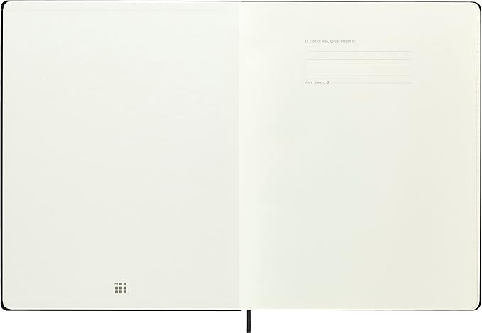 Moleskine Notebook, XXL, Ruled, Black, Hard Cover (8.5 x 11)