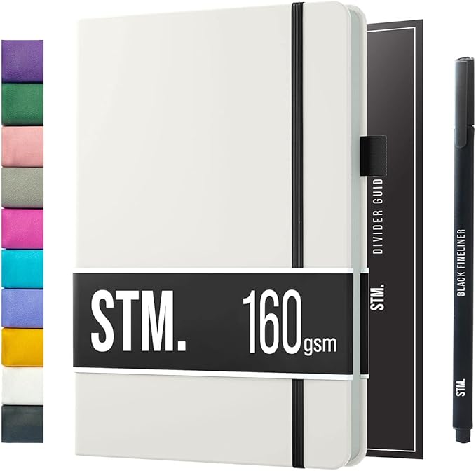 Bullet Dotted Journal Dot Grid Notebook | B5 Daily Journaling Notebooks for Personal Writing, Work, Women | 160gsm Thick Paper, Hard cover, Lay Flat Binding | B5 < 8.5 x 11 Cuaderno Libretas de apuntes