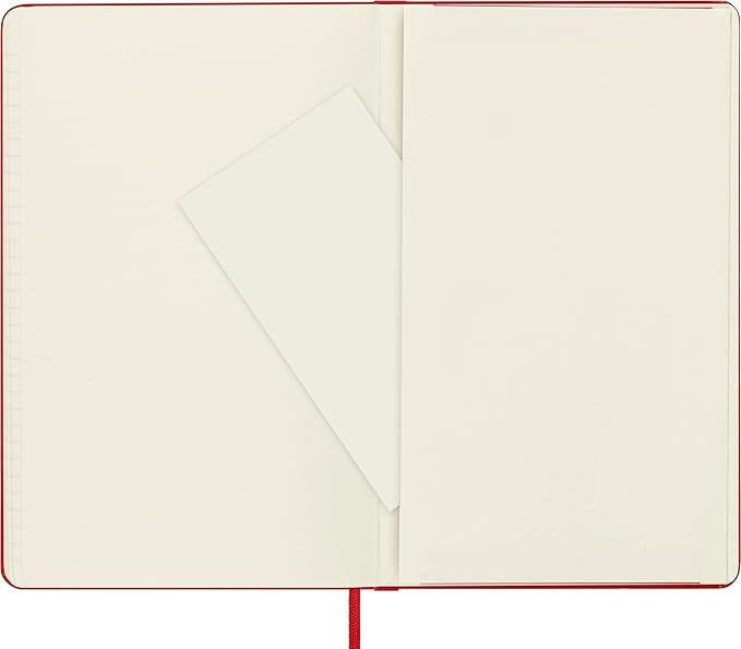 Moleskine Classic Notebook, Hard Cover, Large (5" x 8.25") Ruled/Lined, Scarlet Red, 240 Pages