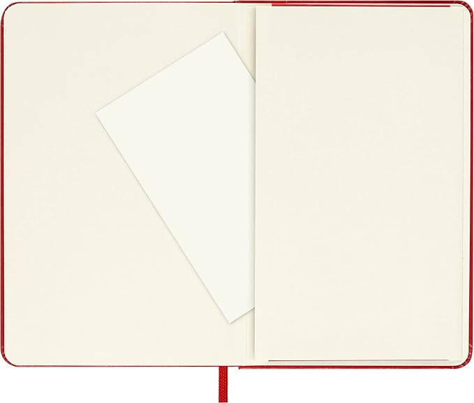 Moleskine Classic Notebook, Hard Cover, Pocket (3.5" x 5.5") Ruled/Lined, Scarlet Red, 192 Pages