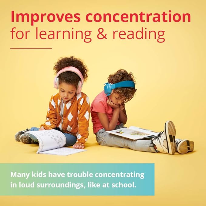 Alpine Muffy Kids - Hearing Protection - CE & ANSI Certified - Adjustable for Ages 3-16 years - Noise Cancelling Headphones - 25dB Sound Reduction Ideal for Protection and Concentration Aid – Purple