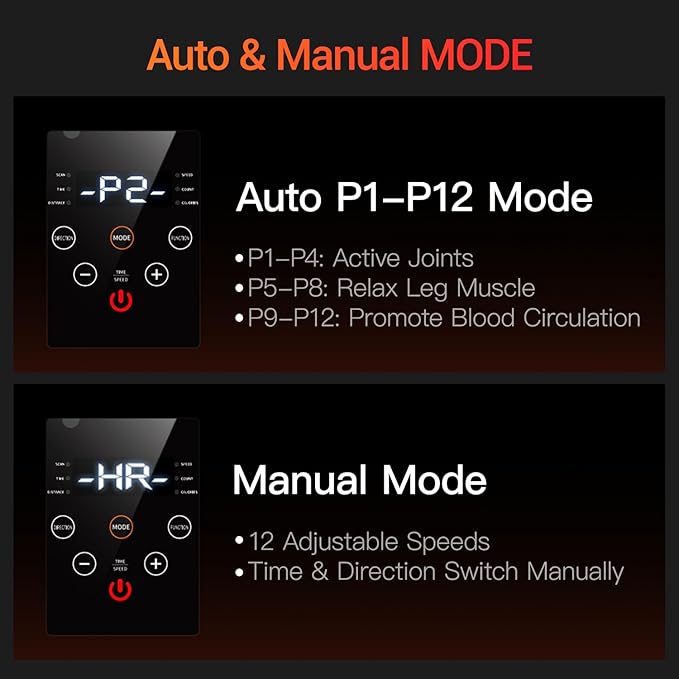 Under Desk Elliptical Machine, Ellipse Leg Exerciser as Seen on TV with Remote, Electric Seated Eclipse Foot Pedal Peddler Sitting for Senior,12 Speeds&Modes Fully Assembled for Home Office