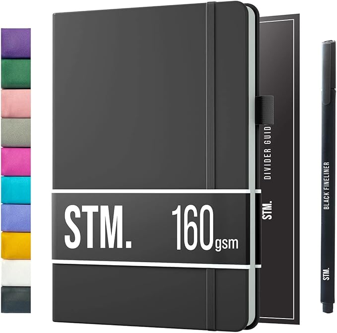 Bullet Dotted Journal Dot Grid Notebook | B5 Daily Journaling Notebooks for Personal Writing, Work, Women | 160gsm Thick Paper, Hard cover, Lay Flat Binding | B5 < 8.5 x 11 Cuaderno Libretas de apuntes