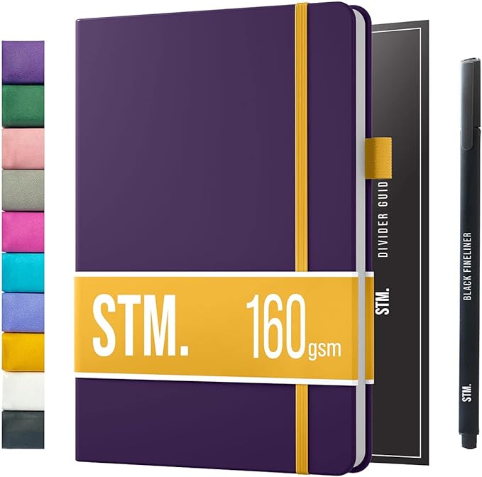 Bullet Dotted Journal Dot Grid Notebook | B5 Daily Journaling Notebooks for Personal Writing, Work, Women | 160gsm Thick Paper, Hard cover, Lay Flat Binding | B5 < 8.5 x 11 Cuaderno Libretas de apuntes