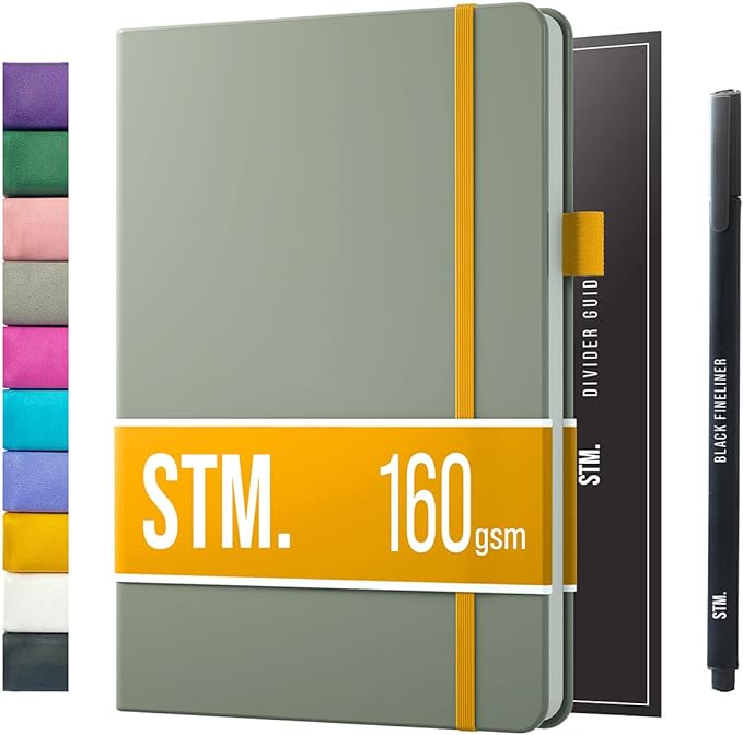 Bullet Dotted Journal Dot Grid Notebook | B5 Daily Journaling Notebooks for Personal Writing, Work, Women | 160gsm Thick Paper, Hard cover, Lay Flat Binding | B5 < 8.5 x 11 Cuaderno Libretas de apuntes