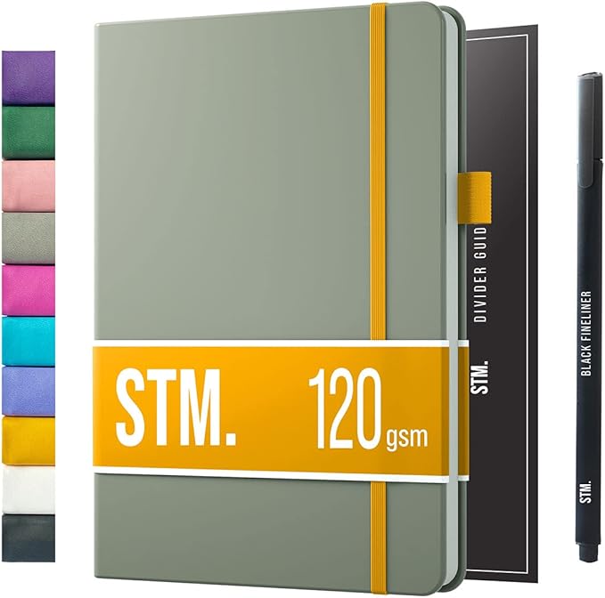 Bullet Dotted Journal Dot Grid Notebook | B5 Daily Journaling Notebooks for Personal Writing, Work, Women | 120gsm Thick Paper, Hard cover, Lay Flat Binding | B5 < 8.5 x 11 Cuaderno Libretas de apuntes