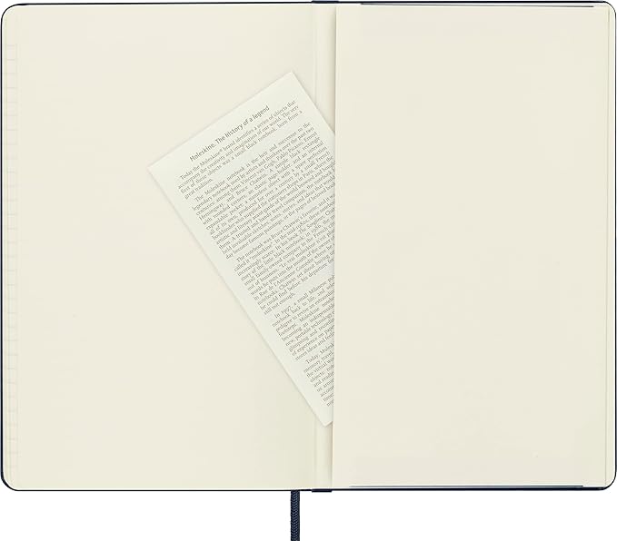 Moleskine Classic Notebook, Hard Cover, Large (5" x 8.25") Ruled/Lined, Sapphire Blue, 240 Pages