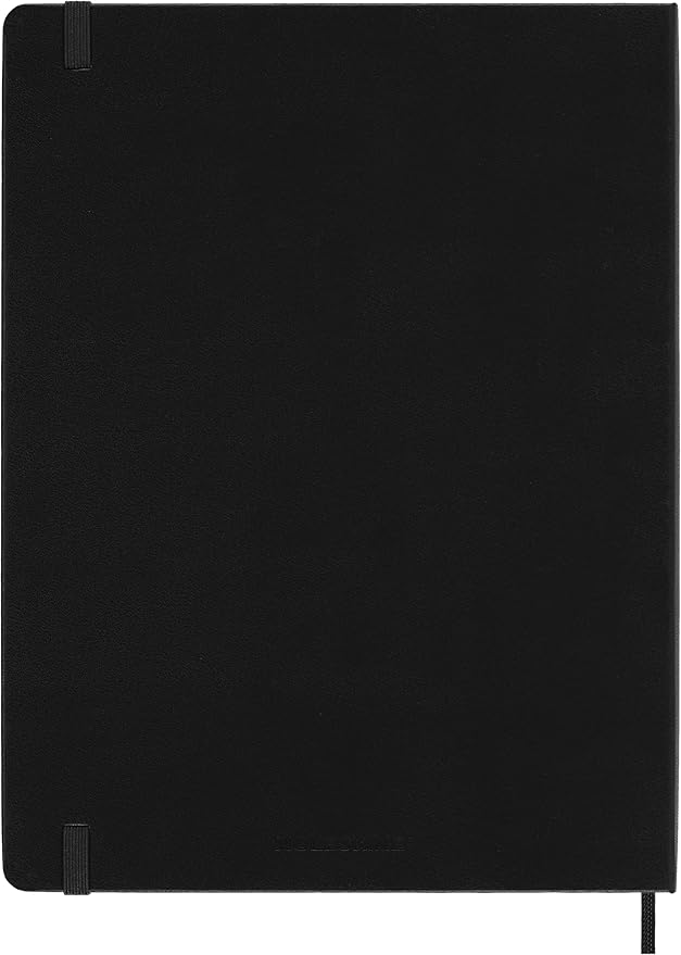 Moleskine Classic Notebook, Hard Cover, XL (7.5" x 9.5") Ruled/Lined, Black, 192 Pages