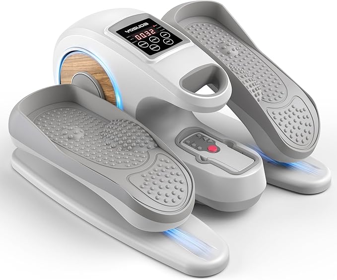 YOSUDA Under Desk Elliptical Electric,Ellipse Leg Exerciser for Seniors,Fully Assembled Seated Pedal Exerciser with Remote Control with Free Footstraps & 10 Adjustable Speeds