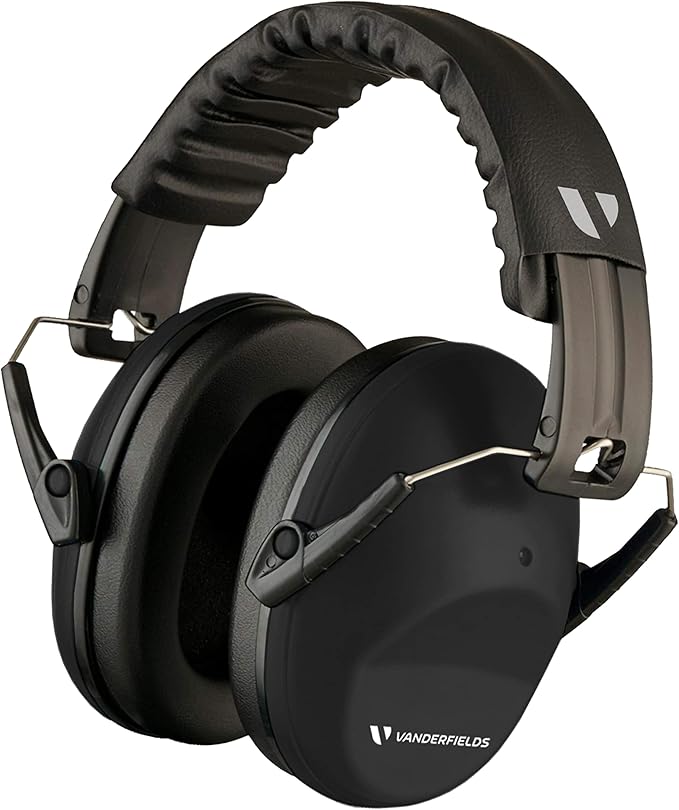 Vanderfields Hearing Protection Headphones - 26dB - Range Shooting Ear Protection - Noise Cancelling Ear Muffs for Adults