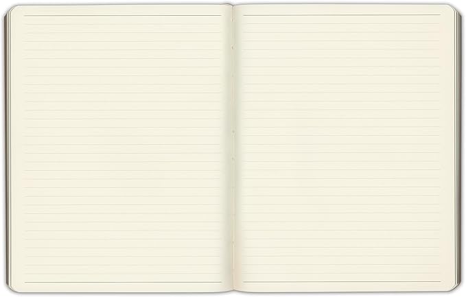 Gallery Leather Journal Notebook - 192 Pages, Softcover, For Men and Women, For Writing, Work & Travel, Handcrafted - Acadia Deep Red - 9.75 x 7.5, Large Lined