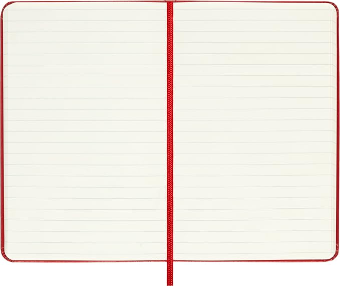 Moleskine Classic Notebook, Hard Cover, Pocket (3.5" x 5.5") Ruled/Lined, Scarlet Red, 192 Pages