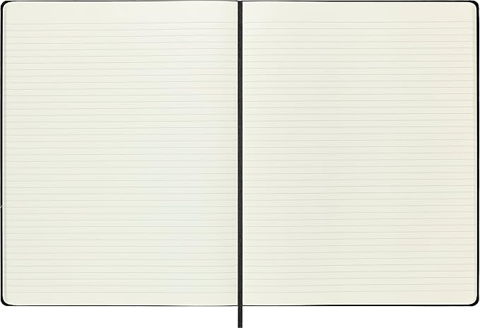 Moleskine Classic Notebook, Hard Cover, XXL (8.5" x 11") Ruled/Lined, Black, 192 Pages (Pack of 12)