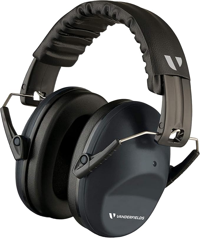 Vanderfields Hearing Protection Headphones - 26dB - Range Shooting Ear Protection - Noise Cancelling Ear Muffs for Adults