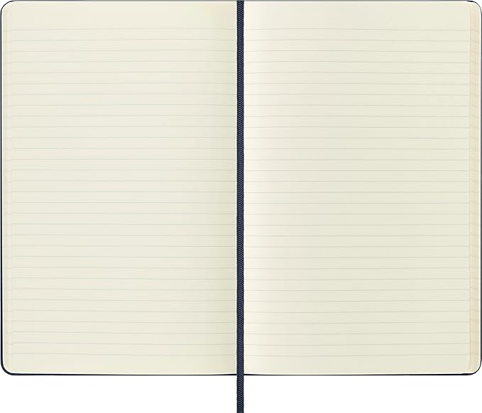 Moleskine Classic Notebook, Hard Cover, Large (5" x 8.25") Ruled/Lined, Sapphire Blue, 240 Pages