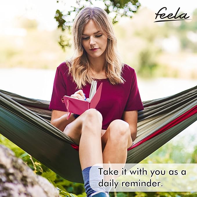 feela Pocket Small Notebooks Bulk, Mini Cute Notepads Hardcover College Ruled Lined Journals with Pen Holder for School Business Memos, with 15 Black Pens, 3.5”x 5.5”, 15 Pack, A6, Solid Colors