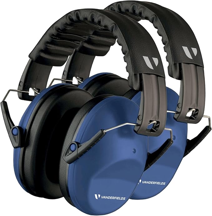 Vanderfields Hearing Protection Headphones - 26dB - Range Shooting Ear Protection - Noise Cancelling Ear Muffs for Adults