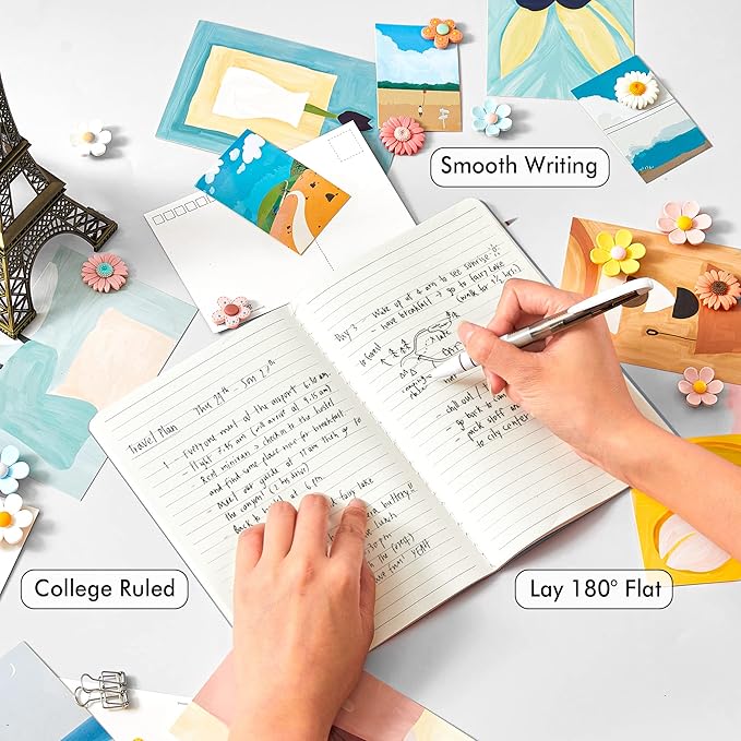 feela 36 Pack Soft Cover Journal Bulk, Lined Blank Travel Journal for Women Men Writing, Notebooks College Ruled for Work, Note Taking Notebook School Business Supplies, 8.2” x 5.5”, A5, Gray