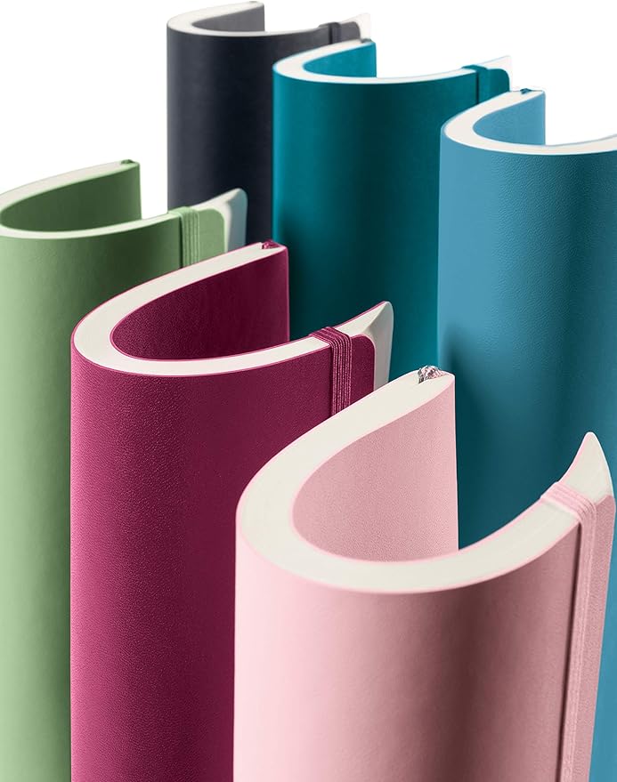 LEUCHTTURM1917 - Notebook Softcover Composition B5-123 Numbered Pages for Writing and Journaling (Plain, Port Red)