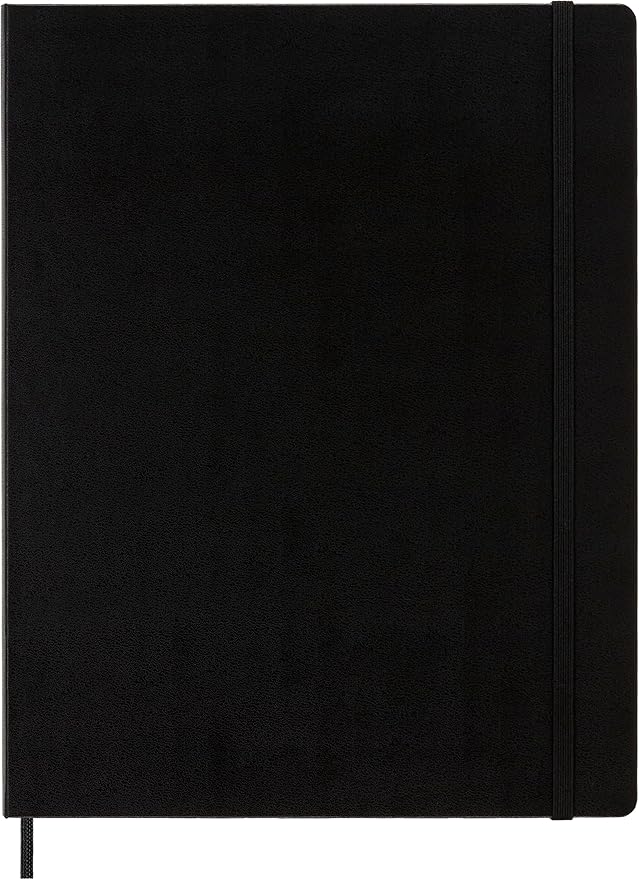 Moleskine Notebook, XXL, Ruled, Black, Hard Cover (8.5 x 11)
